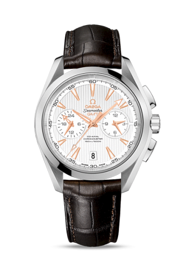 Omega Seamaster Aqua Terra 150M Co-Axial 43 GMT Chronograph Stainless Steel / Silver